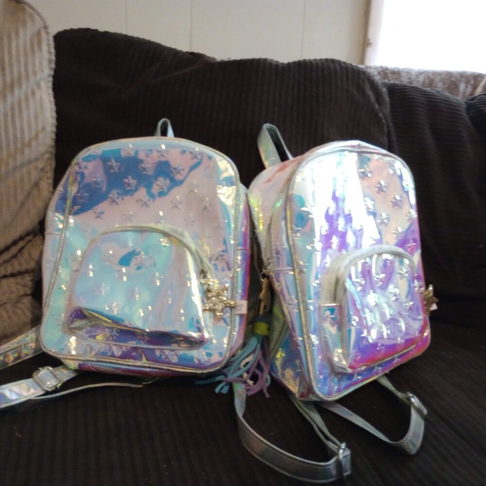 Matching Holographic Girls Backpacks